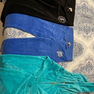 2 separate pants size: Large
1 full tracksuit size: XL